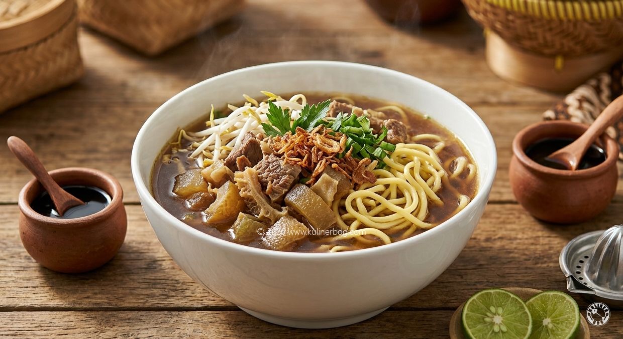 Resep Mie Kocok Bandung Asli: Kuah Kikil yang Gurih Nampol