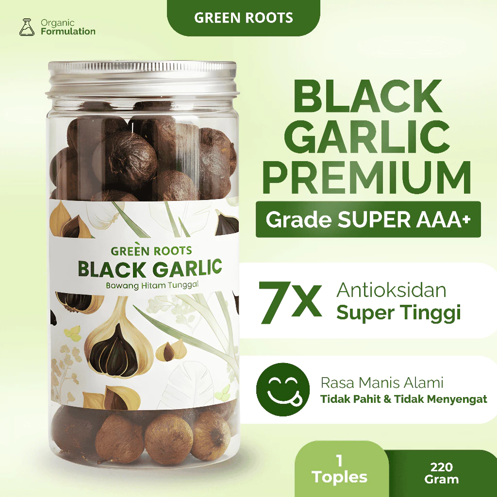 Black Garlic Bawang Tunggal Premium 440gr