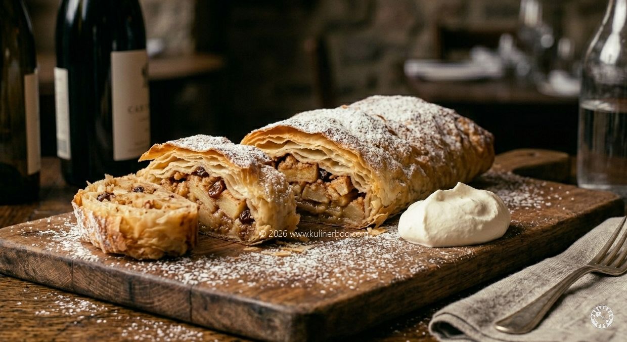 Resep Apfelstrudel — Strudel Apel Klasik Austria - KulinerBDG
