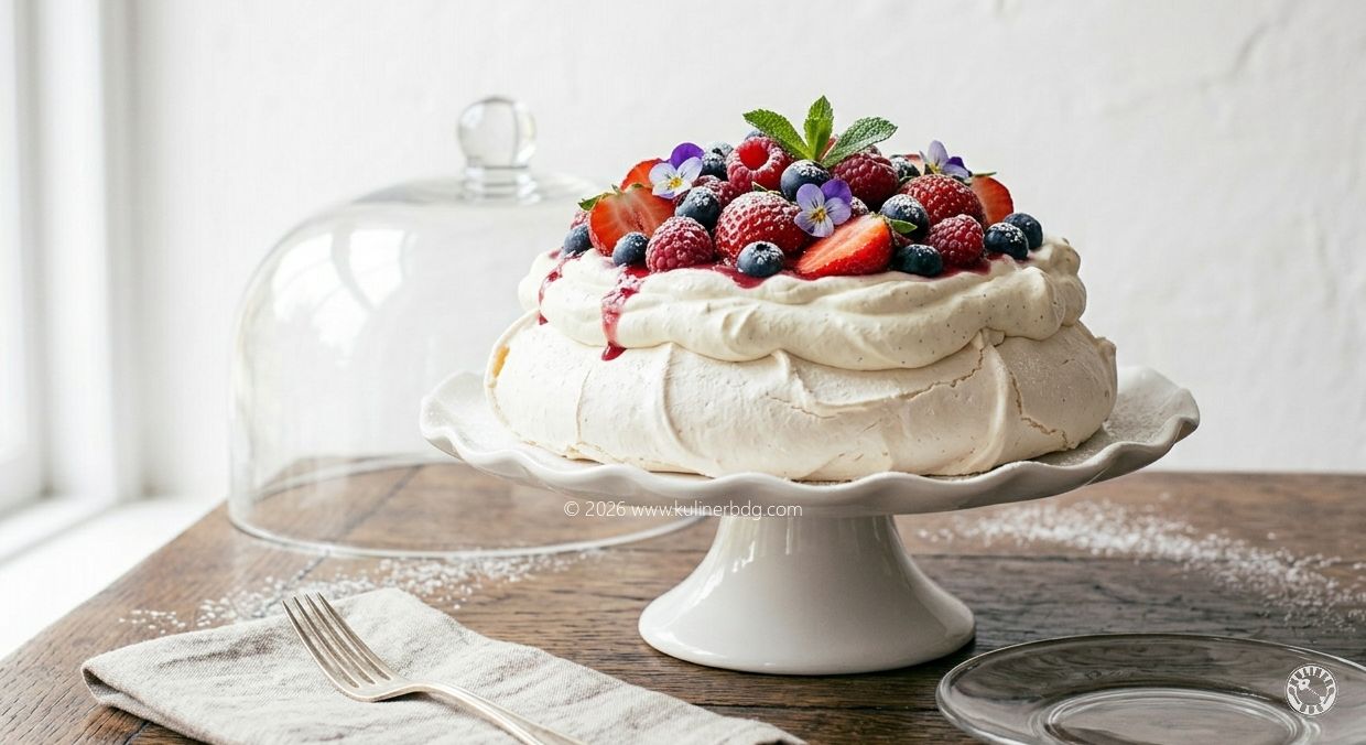 Resep Pavlova Berry Renyah - KulinerBDG