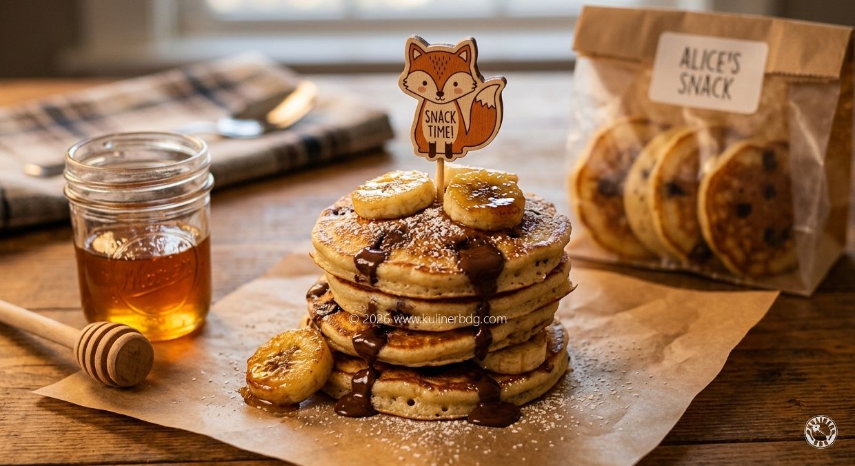 Resep Pancake Mini Isi Pisang Coklat - KulinerBDG