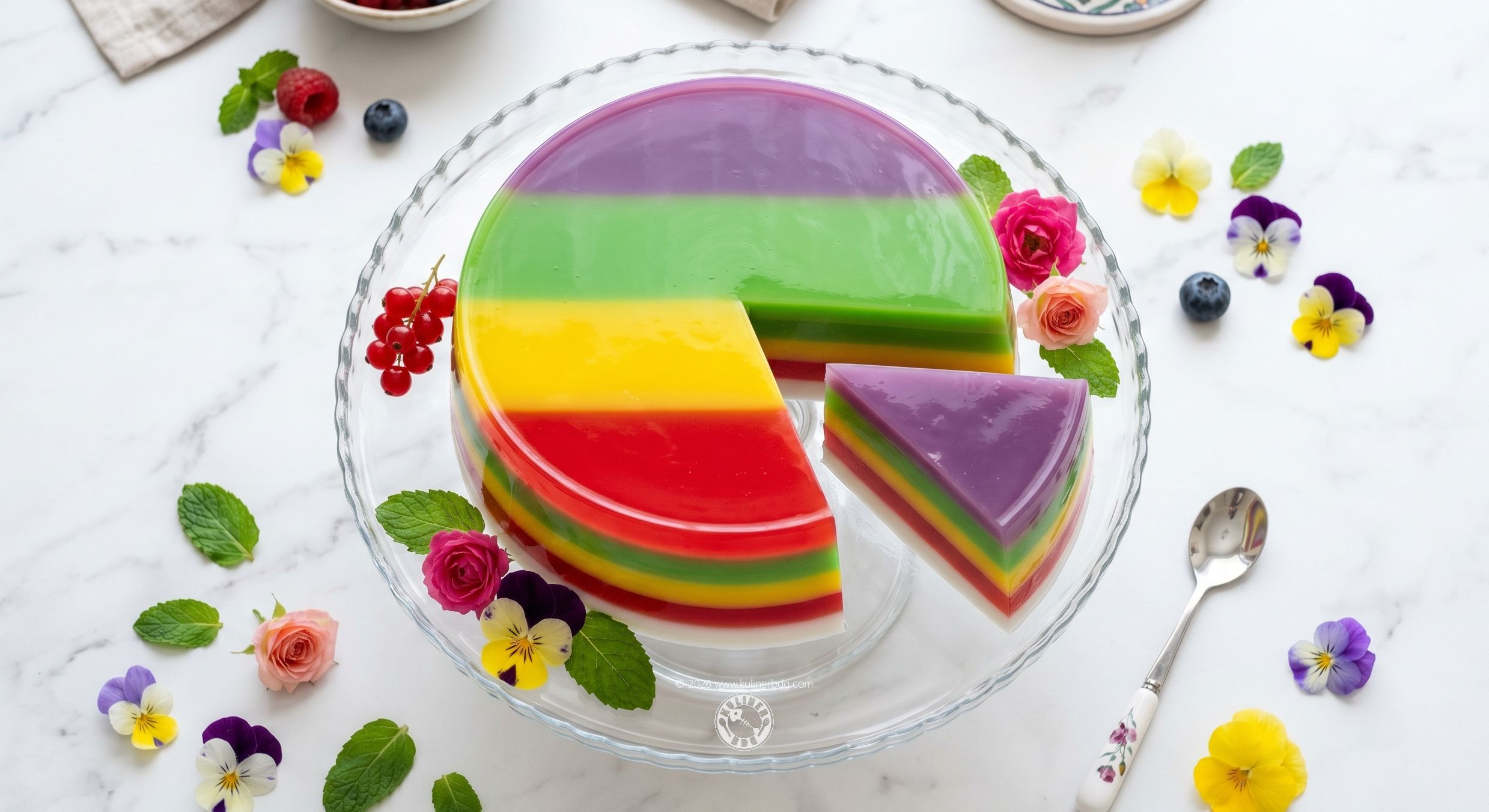 Resep Puding Lapis Pelangi - KulinerBDG