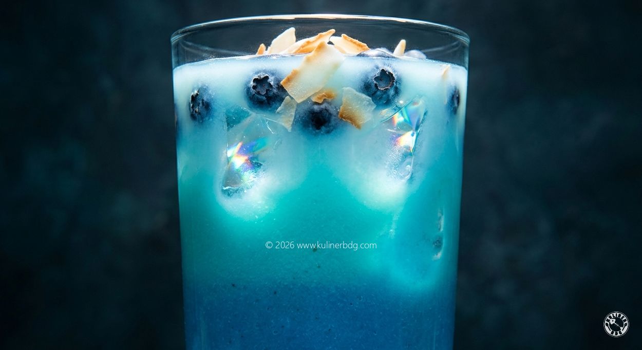 Resep Blue Spirulina Coconut Brain Boost - KulinerBDG
