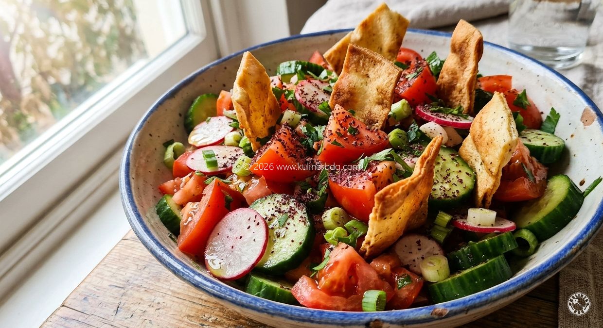 Resep Fattoush Salad - KulinerBDG