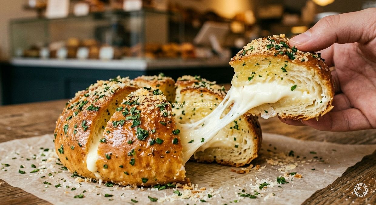 Resep Korean Garlic Bread Viral - KulinerBDG