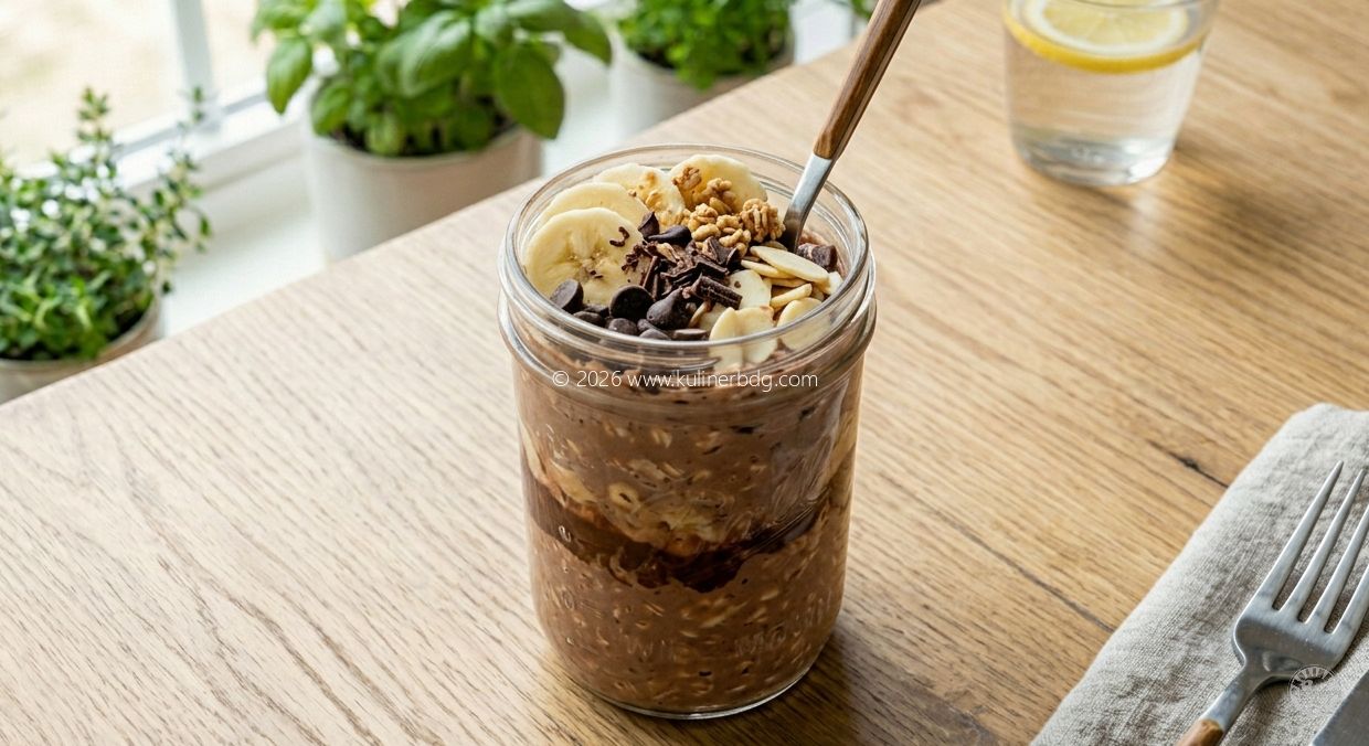 Resep Overnight Oats Pisang Coklat - KulinerBDG