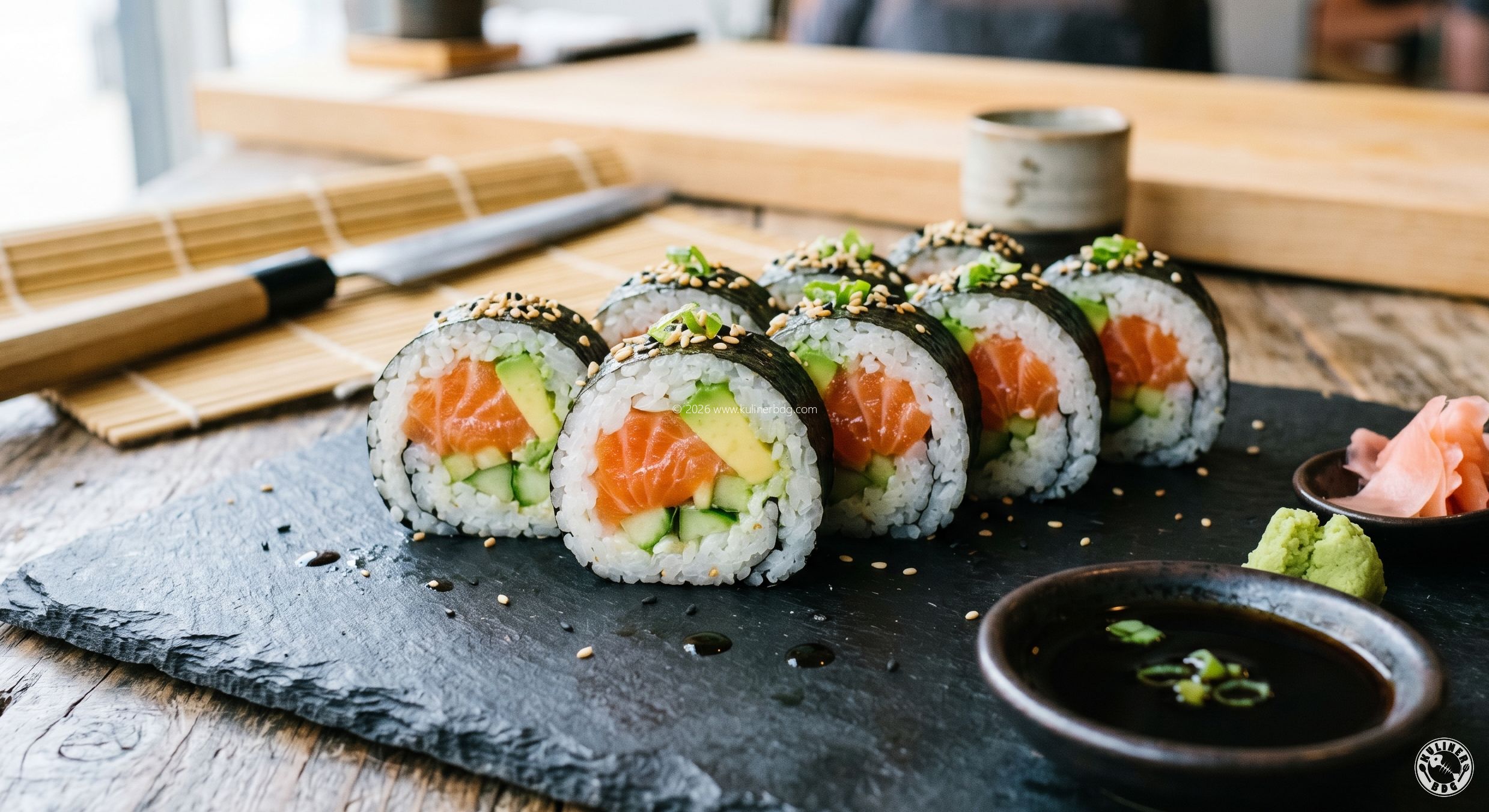 Resep Sushi Salmon Roll - KulinerBDG