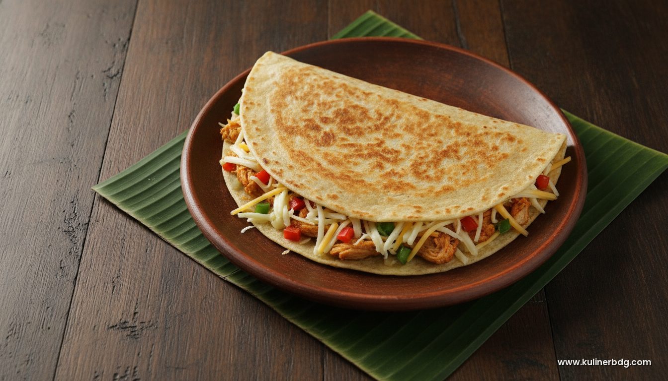 Resep Quesadilla Keju Ayam Meksiko Renyah Gurih - KulinerBDG