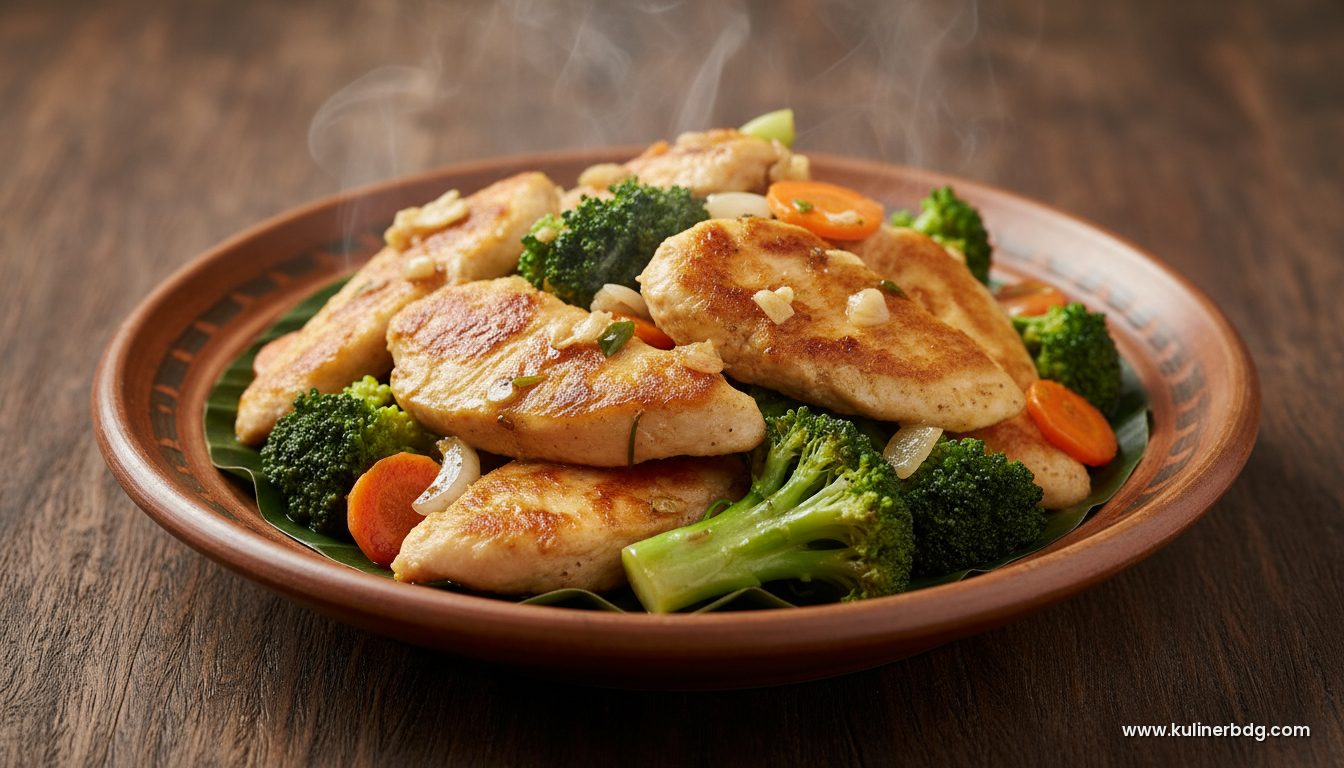 Resep Tumis Dada Ayam Brokoli Rendah Kalori - KulinerBDG