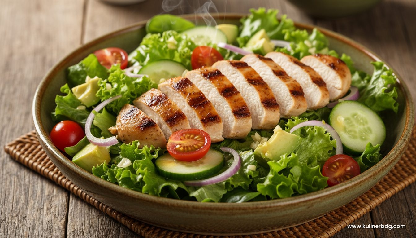 Resep Salad Ayam Panggang Alpukat Rendah Karbo - KulinerBDG