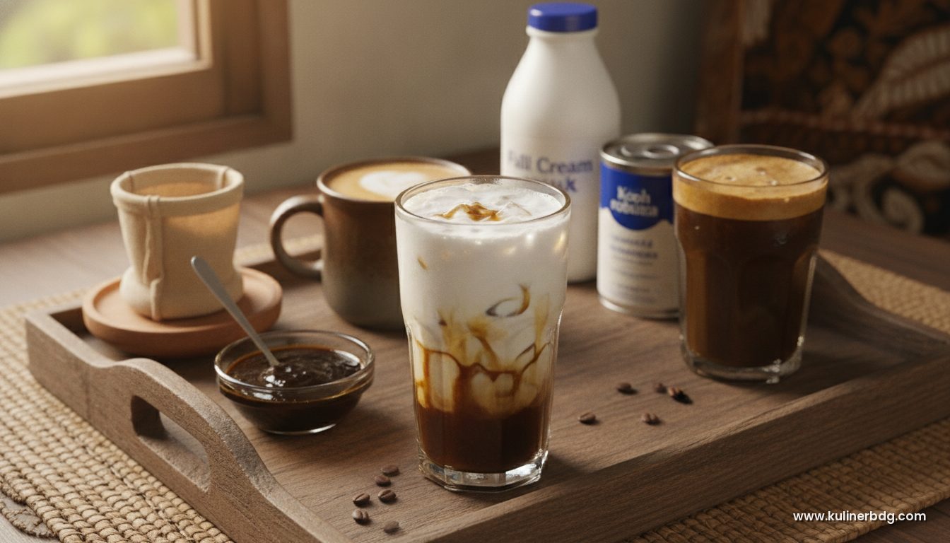 Resep Kopi Susu Aren Kekinian Ala Kedai, Lembut & Nagih - KulinerBDG