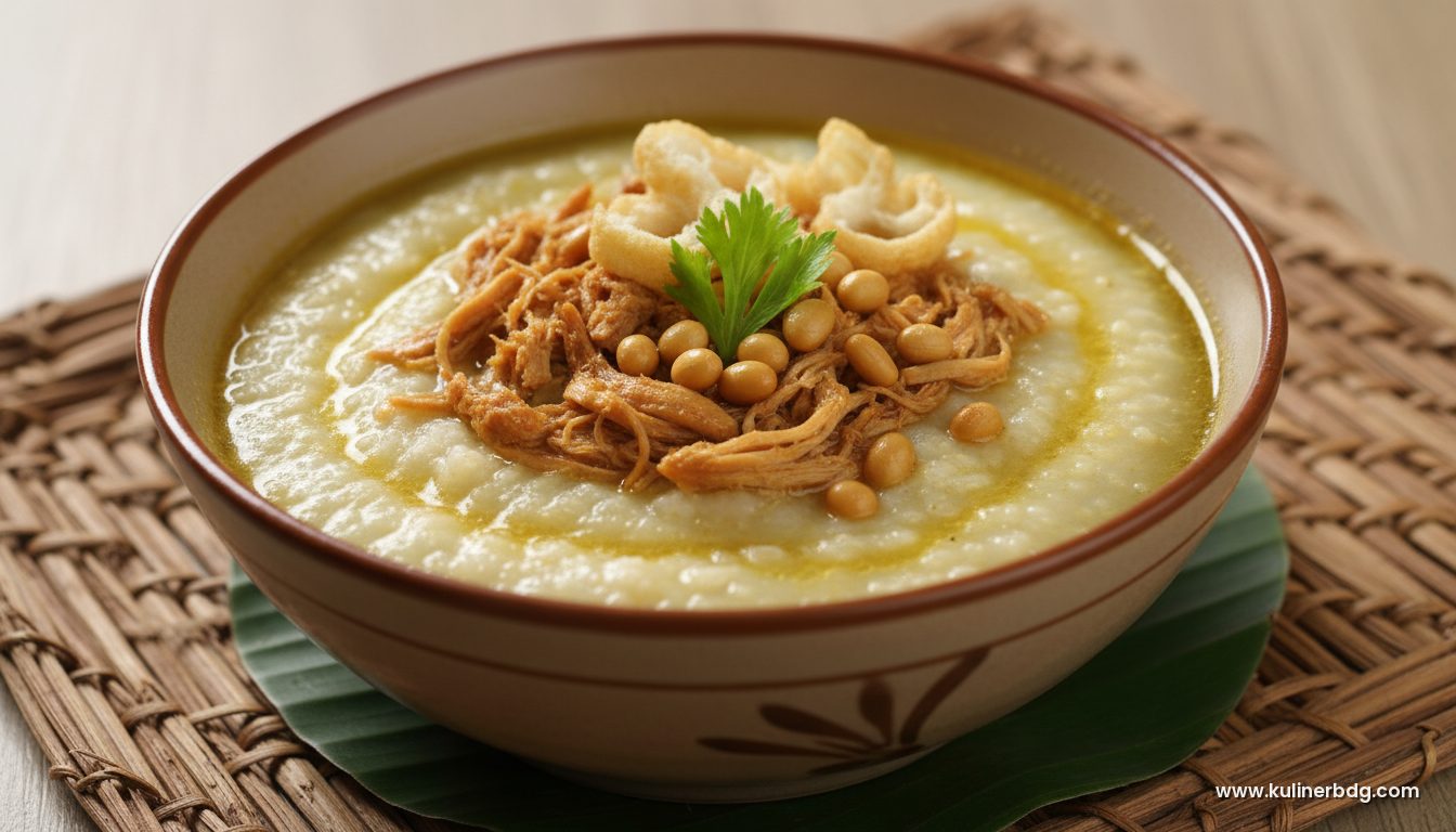 Resep Bubur Ayam Bandung, Gurih Lembut Hangat di Pagi Hari - KulinerBDG