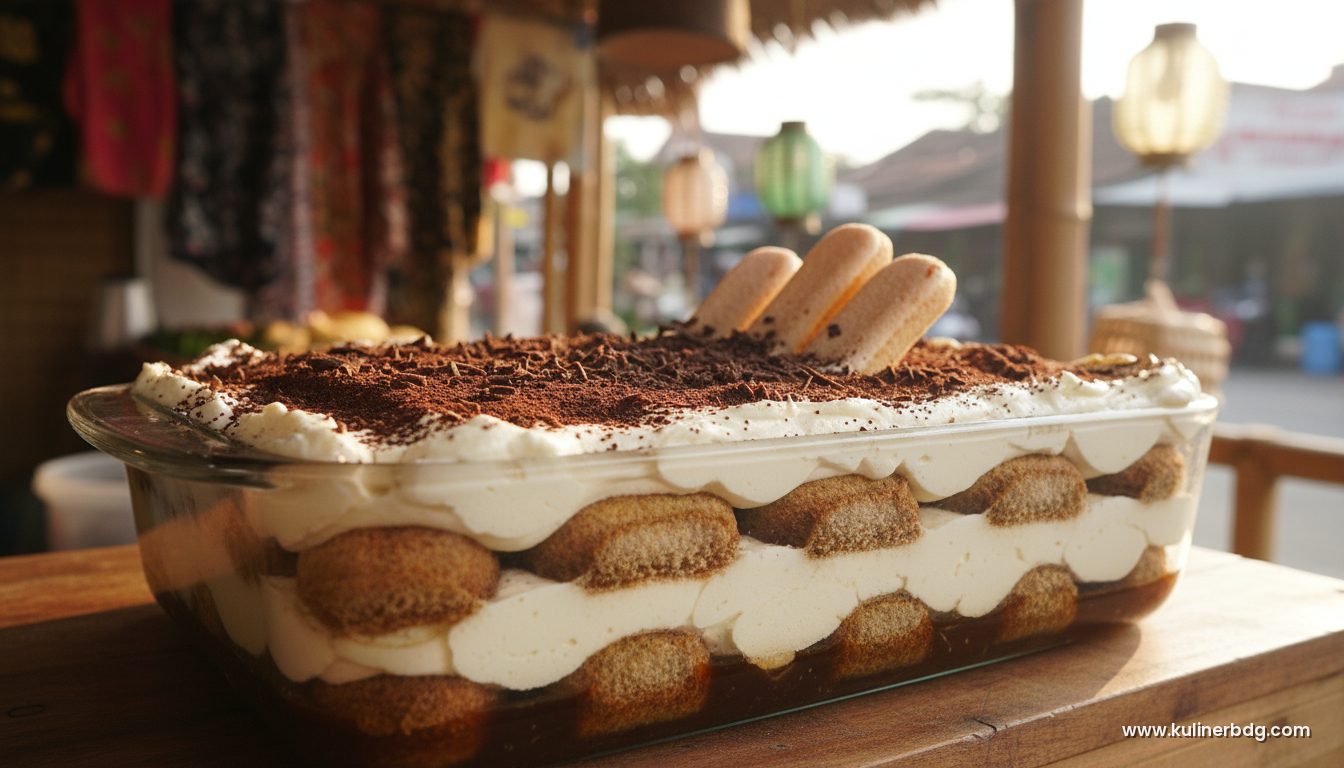 Resep Tiramisu Klasik Tanpa Alkohol, Lembut Creamy Bikin Nagih - KulinerBDG