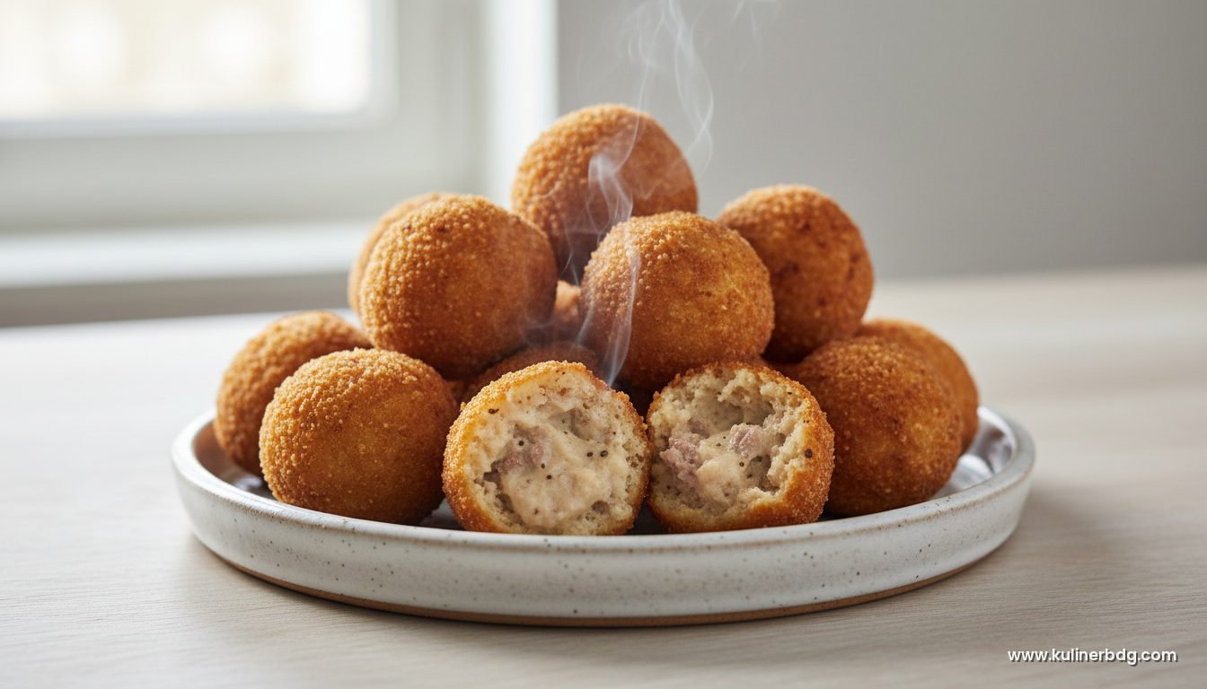 Resep Bitterballen Belanda, Bola Ragout Daging Krim Renyah di Luar Lumer di Dalam - KulinerBDG